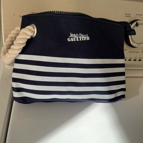 Jean Paul Gaultier Handbags - Jean Paul Gaultier Navy and White Cosmetic Bag